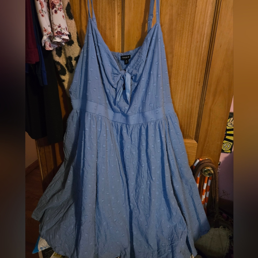 Torrid Blue Sleeveless Dress